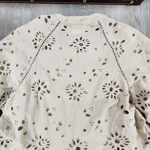 Anthropologie dRA Yara Mini Eyelet Dress size M - Picture 4 of 7